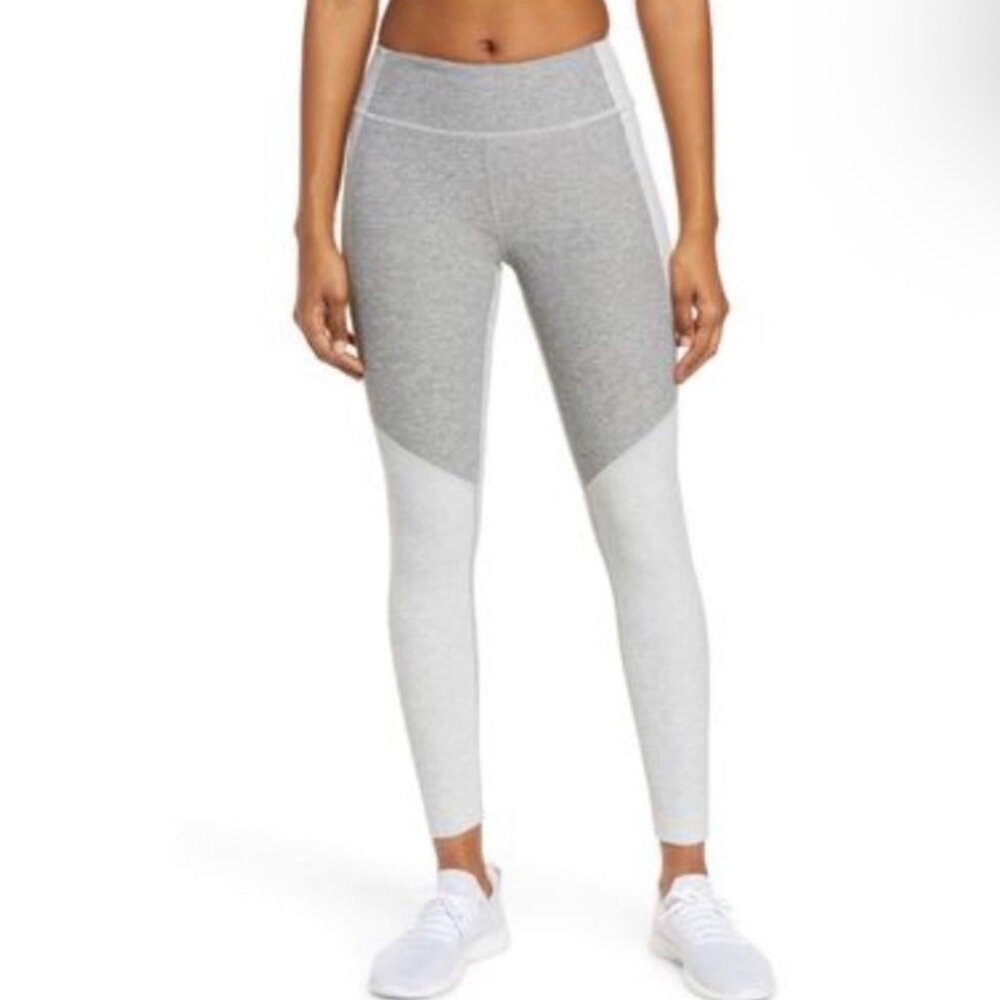 Outdoor Voices Gray Two Tone Space Dye Warm Up Leggings Small